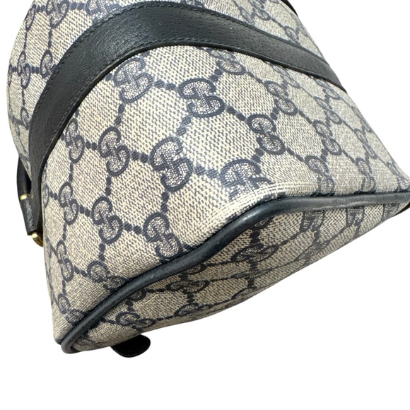 Gucci vintage blue canvas and leather Boston bag BEAUTIFUL - Picture 5 of 16